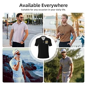 Amazon.com: Generic Custom Polo shirts Add Your Text Picture